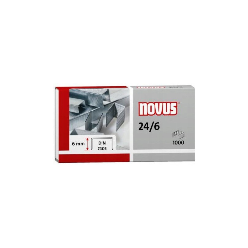 Zszywki NOVUS 24/6 DIN 1000szt. 040-0158