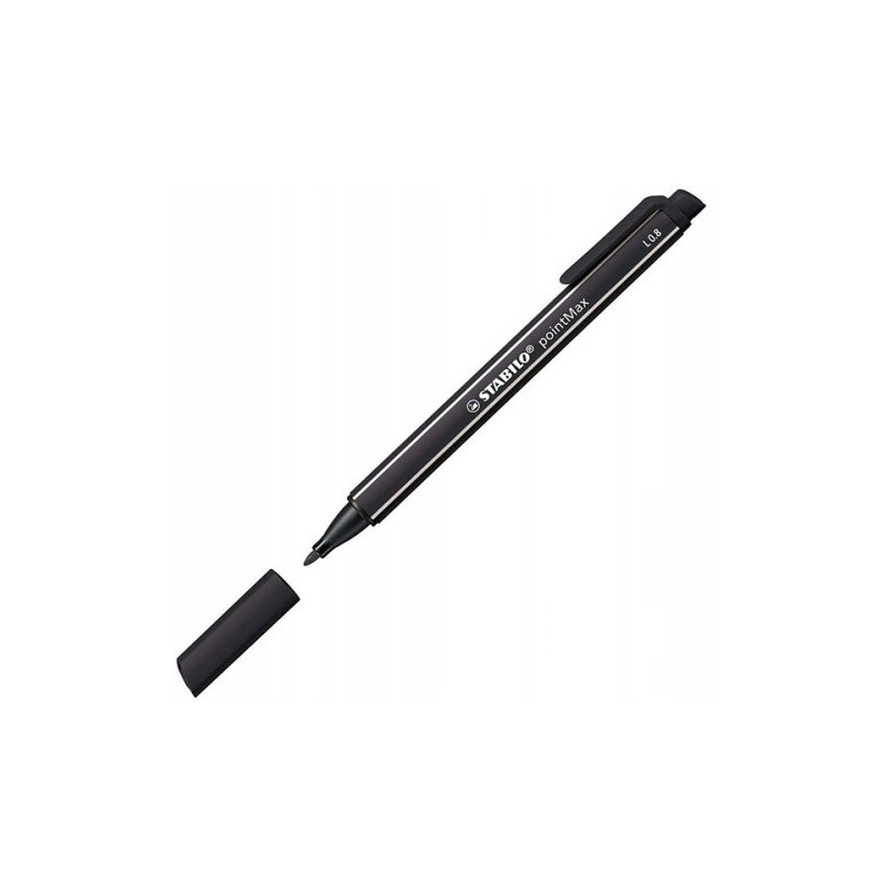 Cienkopis STABILO pointMAX czarny 488/46