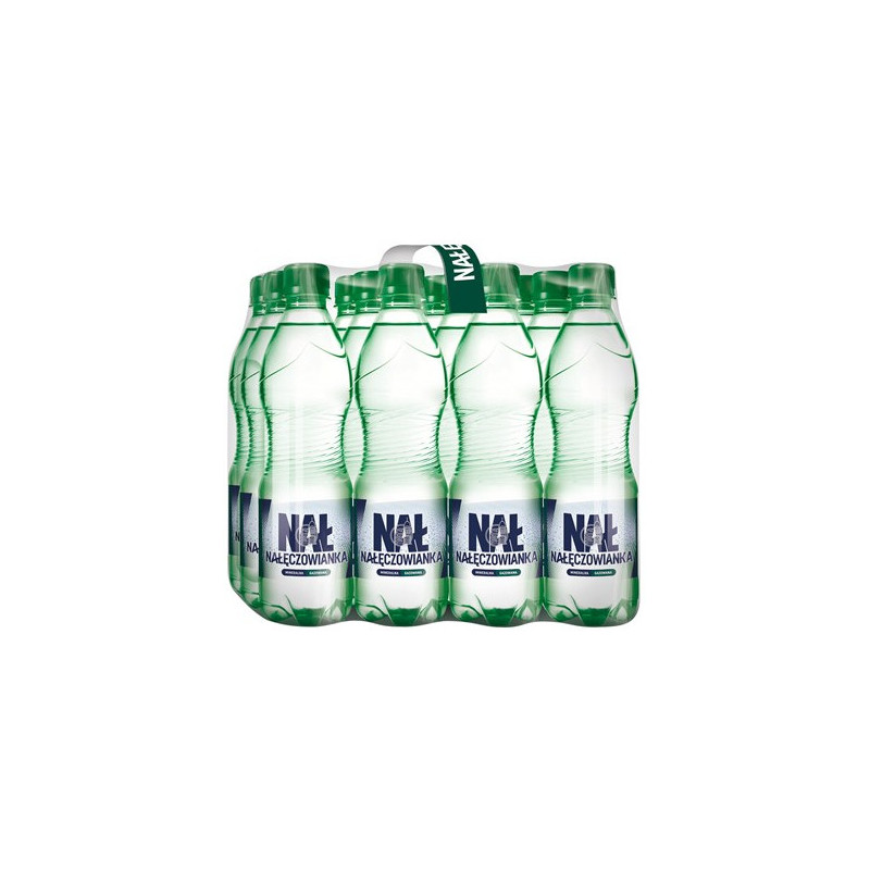 Woda mineralna NAŁĘCZOWIANKA 0.5L (12szt) mocniejszy gaz z kaucją