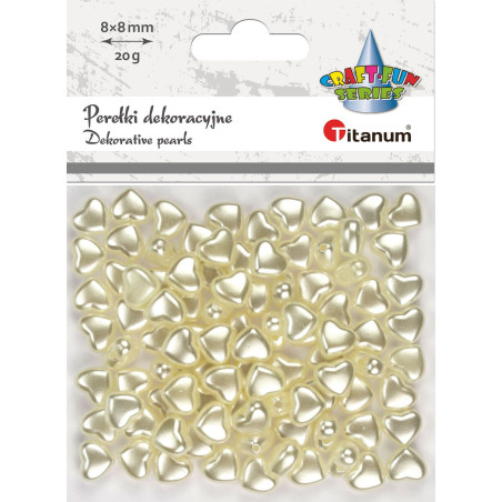 Perełki serca 20g, 8x8mm 626381 TITANUM