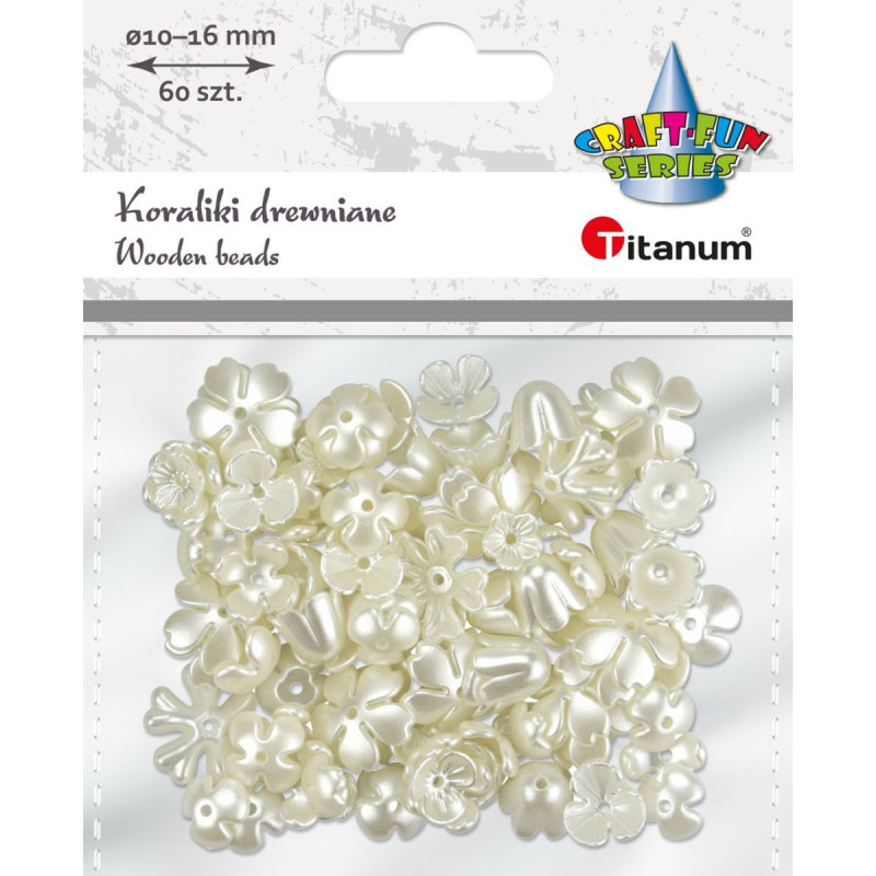 Koraliki kwiatki mix 15g 648537 TITANUM