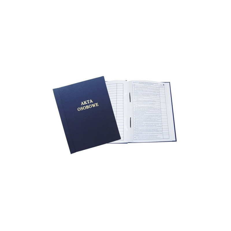 Teczka akt osobowych oklejana ABCDE z treścią granatowa 1824-339-106 WARTA