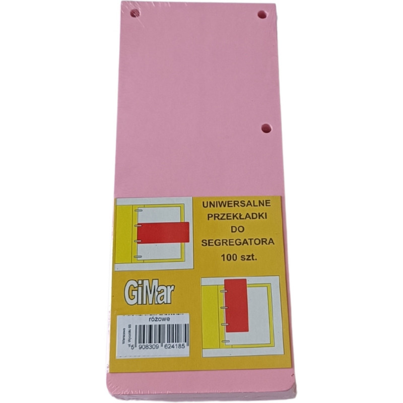 Przekładki 98x240 wąskie(100) różowe BREWIS