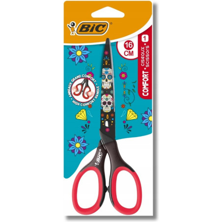 Nożyczki COMFORT DECOR 16cm blister 9262822 BIC