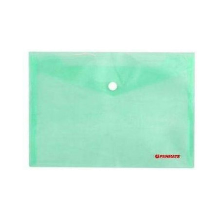 Teczka kopertowa na zatrzask A4 zielona PP-231 TT6708 PENMATE