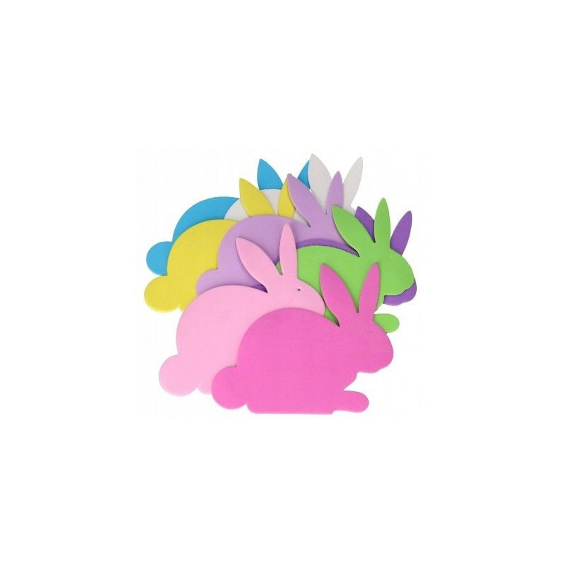 Zajączek z pianki WIELKANOC PVE08 681454 (8SZT.)MIX