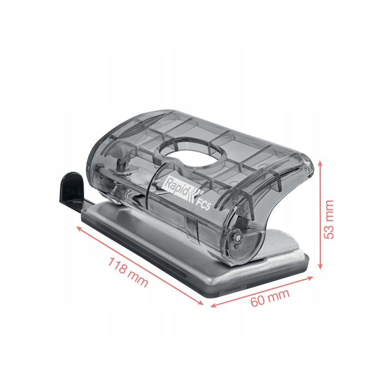 Dziurkacz mini RAPID COLOUR"ICE FC5 niebieski 5001332