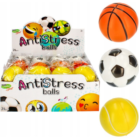 Piłka antystresowa 7cm SPORT mix 459749 MEGA CREATIVE