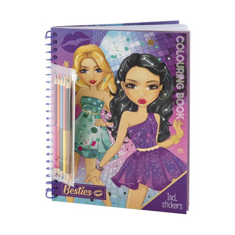 Kolorowanka A4 Moda + kredki 140003 BESTIES