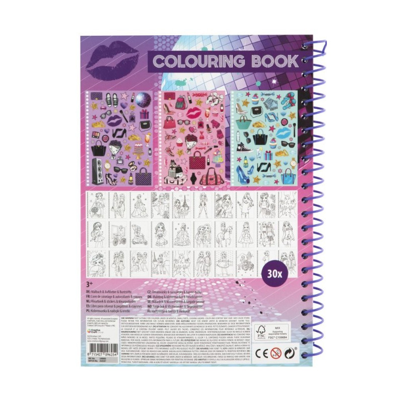 Kolorowanka A4 Moda + kredki 140003 BESTIES