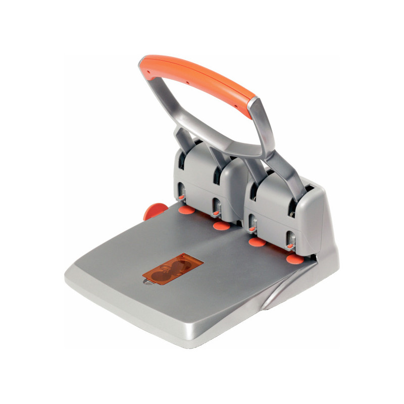 Dziurkacz SUPREME HDC150/4 srebrno-pomarańczowy 150 kartek 4 dziurki 23223100 RAPID