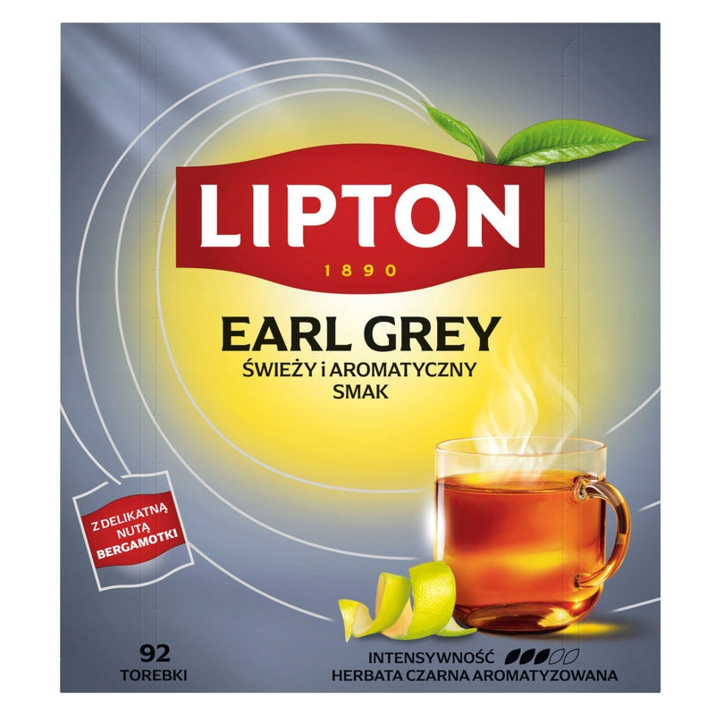 Herbata LIPTON (92 torebki x 1,5g) EARL GREY