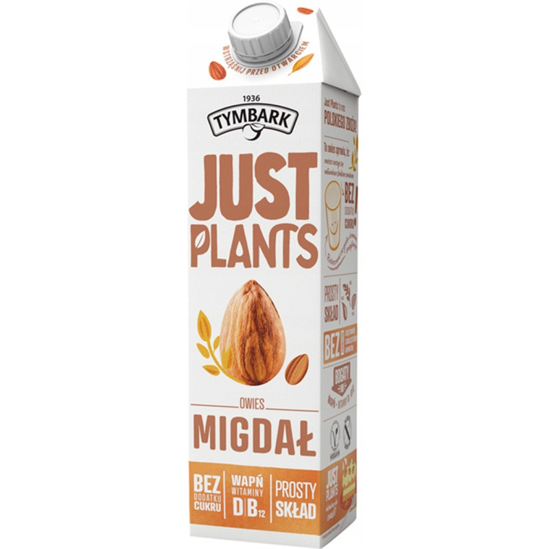Napój TYMBARK Just Plants 1L owies migdał