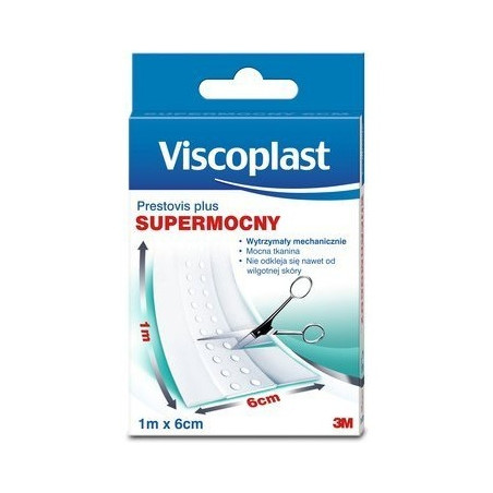 Tkaninowy plaster opatrunkowy 1mx6cm 3M PRESTOVIS PLUS UU003080593