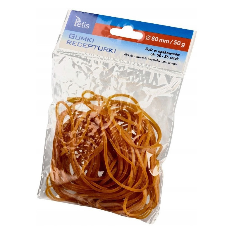 Gumki recepturki 80mm 50g GG205-E TETIS