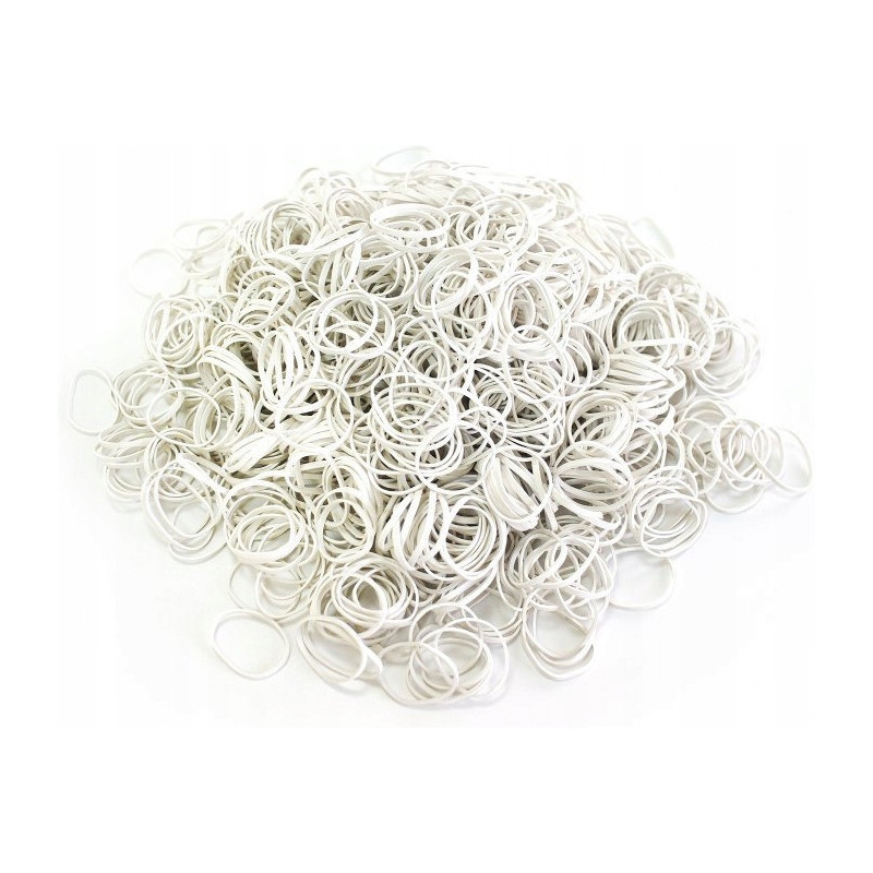 Gumki recepturki 1kg średnica 100mm białe 1,5x1,5mm gure100x1.5x1.5 EMERSON