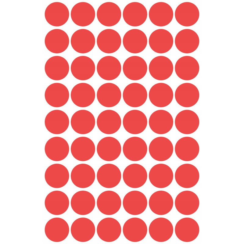 Etykiety kółka Q12mm czerwone 3141 AVERY ZWECKFORM