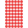Etykiety kółka Q12mm czerwone 3141 AVERY ZWECKFORM