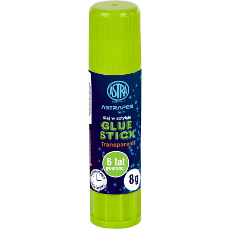 Klej szkolny w sztyfcie Glue Stick transparentny 8g. 401120004 ASTRA