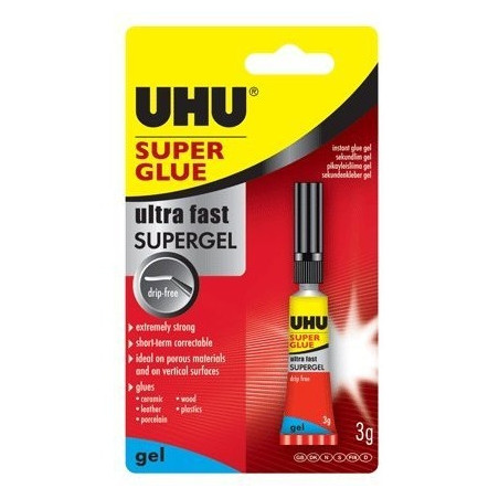 Klej UHU SUPER GLUE 3g w żelu (40360)