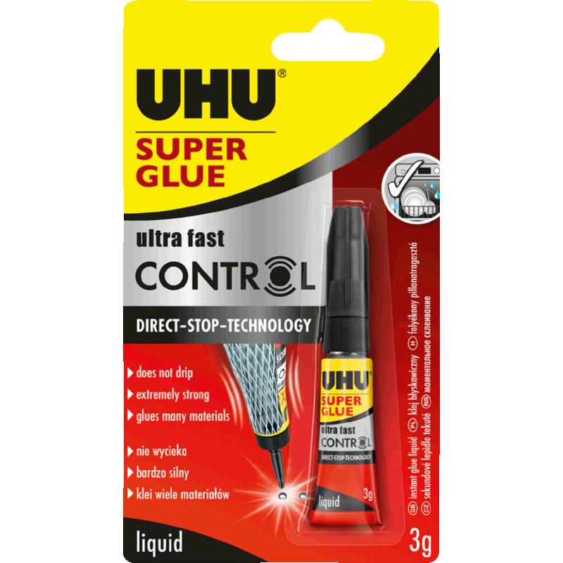 Klej UHU SUPER GLUE control 3g 36015
