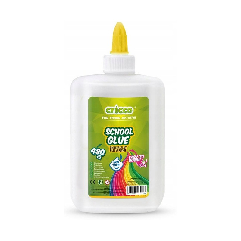 Klej w płynie do prac plastycznych 480g. CRICCO CR930 LU