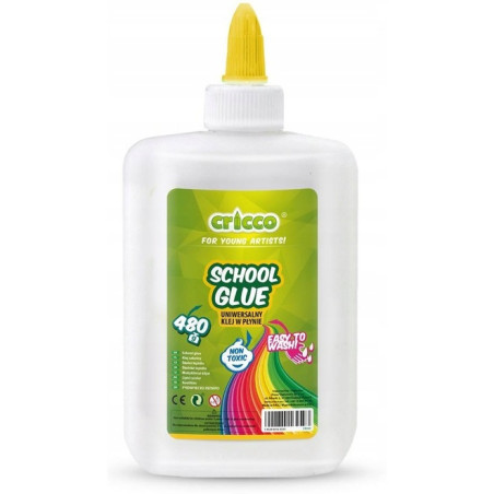 Klej w płynie do prac plastycznych 480g. CRICCO CR930 LU