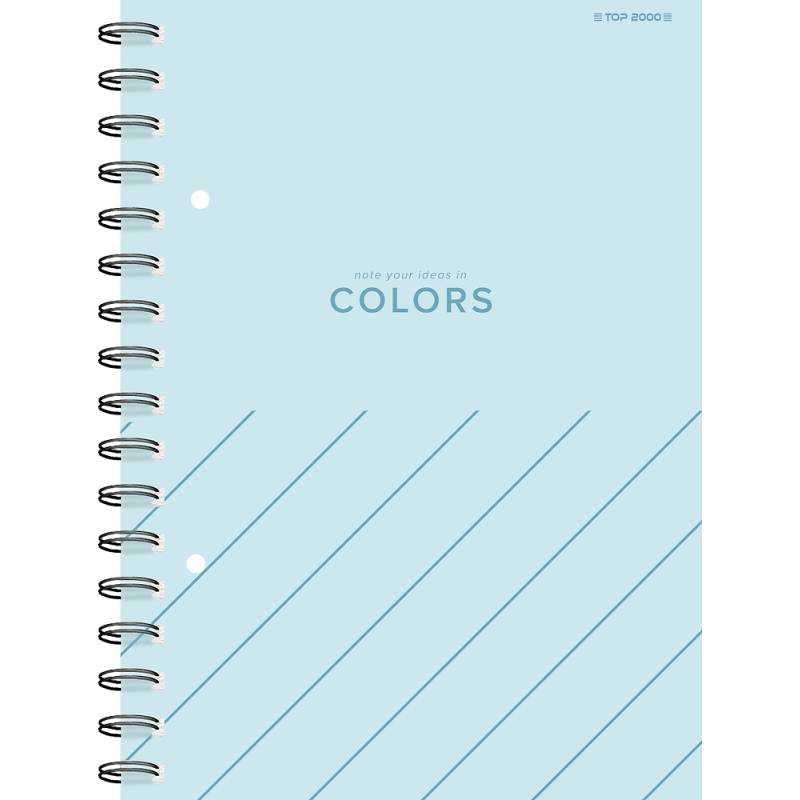 Kołozeszyt A5 80k kratka COLORS 400169232 TOP 2000