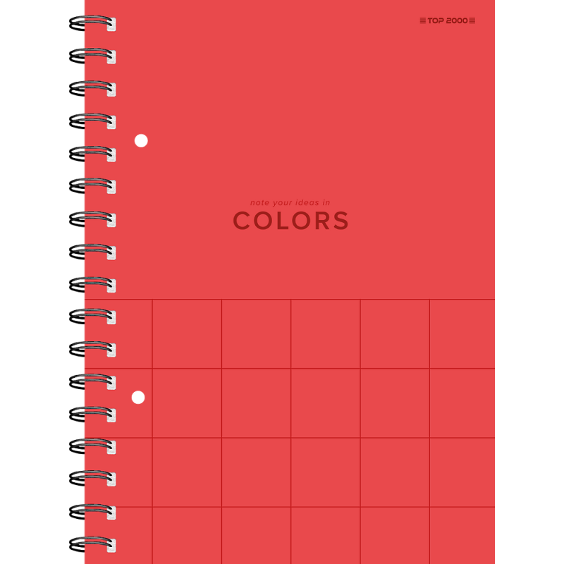 Kołozeszyt A5 80k kratka COLORS 400169232 TOP 2000