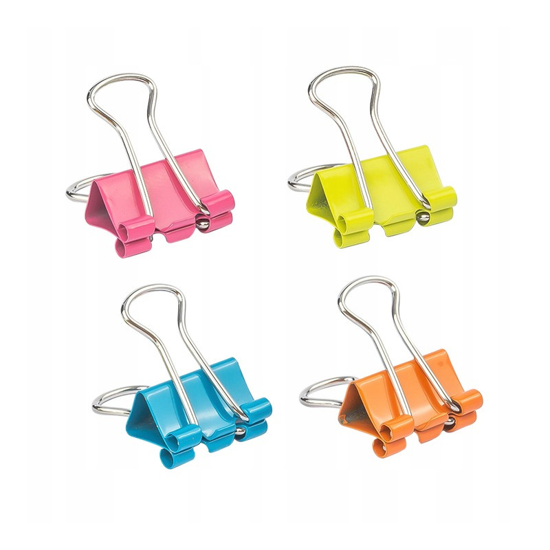 Klips do akt 15mm mix kolorów 50szt E8557 DELI