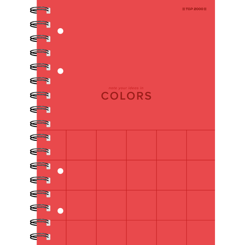 Kołozeszyt A4 80k kratka COLORS 400169233 TOP 2000