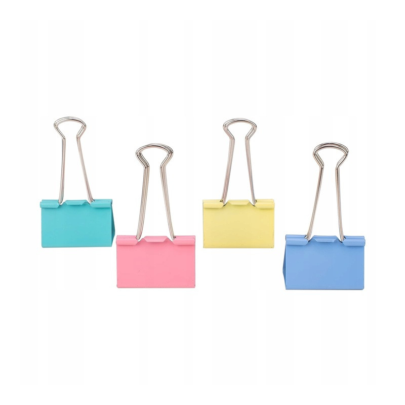 Klips do akt 41mm mix kolorów 24szt. 8552A DELI