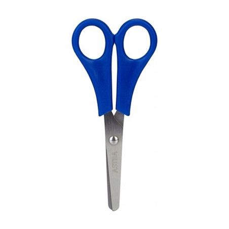 Nożyczki szkolne 13cm z podziałką dla leworęcznych 407118004 ASTRA