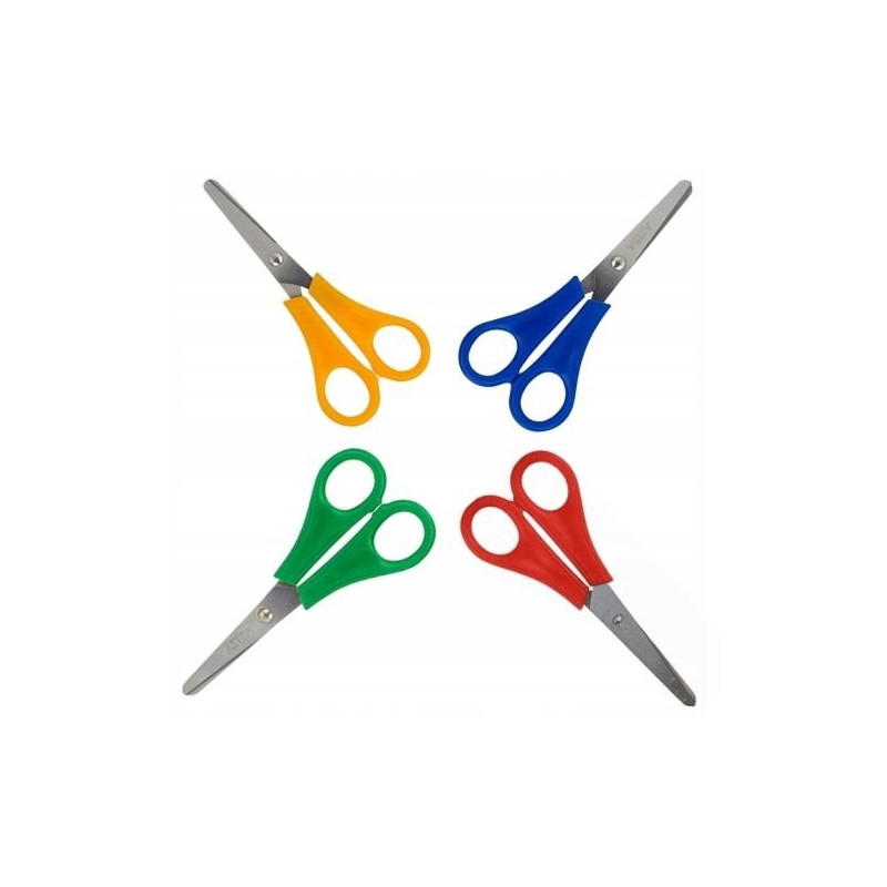 Nożyczki szkolne 13cm z podziałką dla leworęcznych 407118004 ASTRA