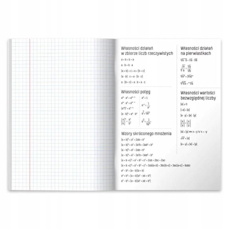 Zeszyt szkolny przedmiotowy A5 60 kartek w kratkę 70g MATEMATYKA 9577438 HERLITZ