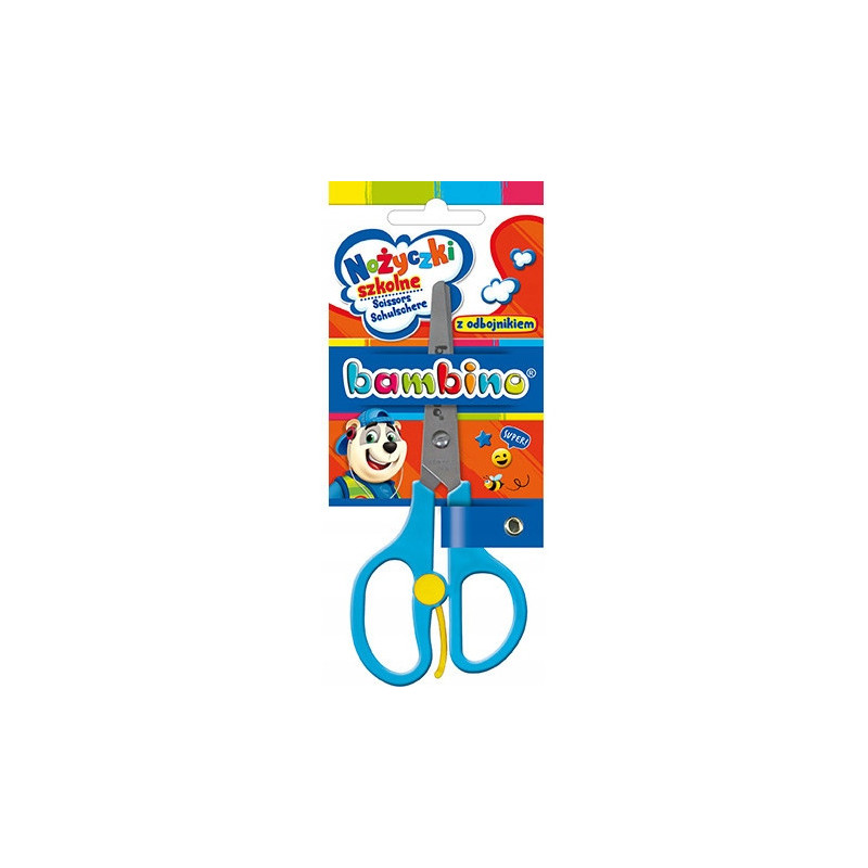Nożyczki szkolne BAMBINO z odbojnikiem