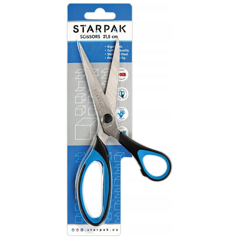 Nożyczki metalowe 215mm z gumową rączką 155249 STARPAK