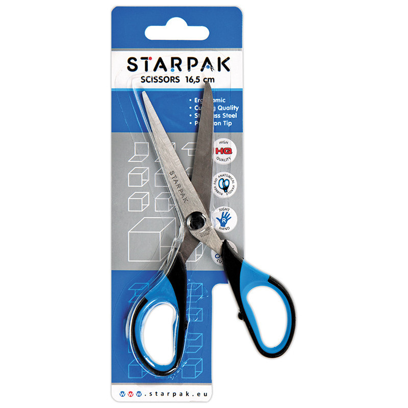 Nożyczki metalowe 165mm z gumową rączką 155250 STARPAK