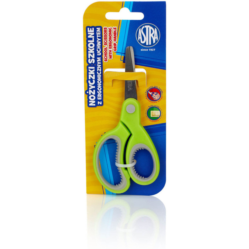 Nożyczki szkolne 13cm z ergonomicznym uchwytem 407118005 ASTRA