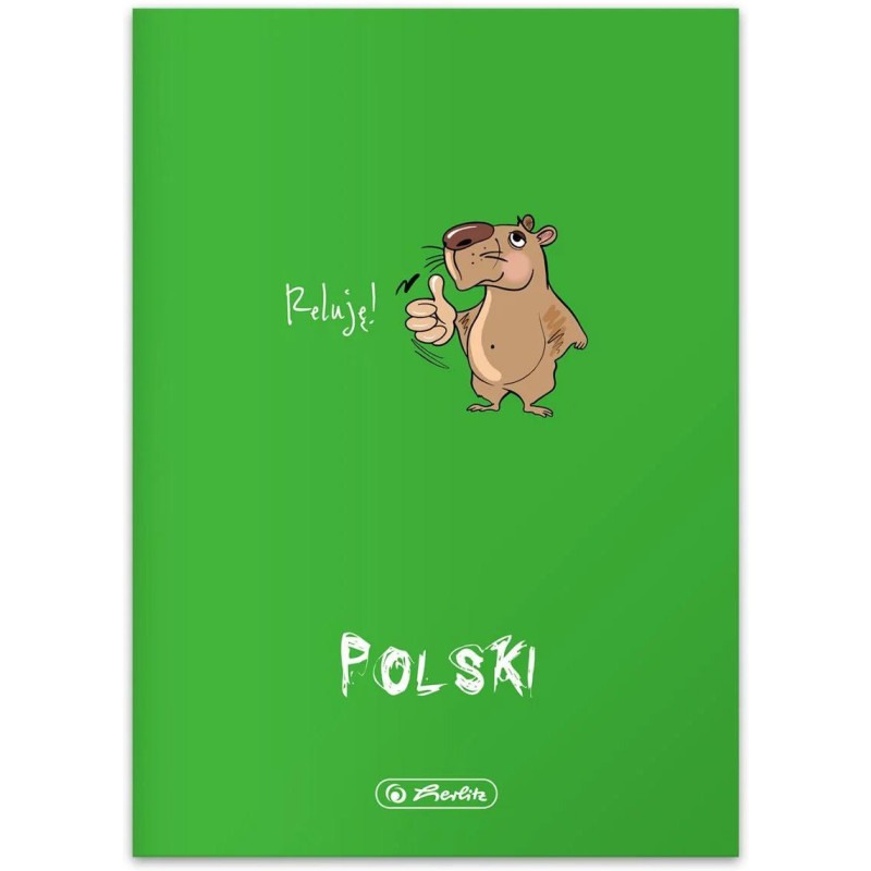 Zeszyt szkolny A5 60 kartek w linie 70g JĘZYK POLSKI 9500004 HERLITZ