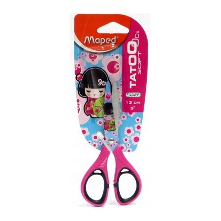 Nożyczki szkolne 13cm.TATOO 580020 blister MAPED