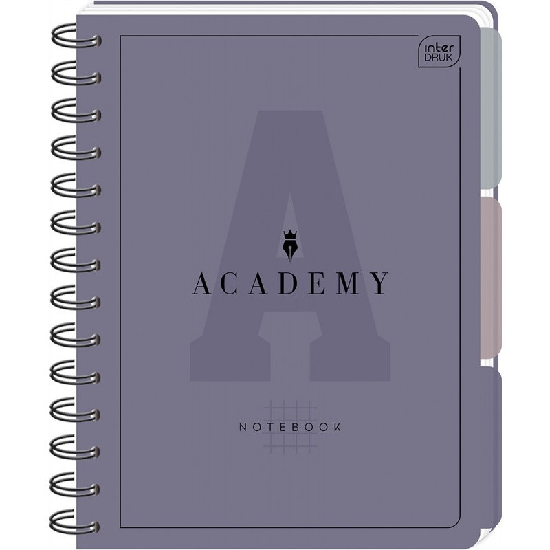 Kołozeszyt A4 100k. kratka 90g przekł PP ACADEMY