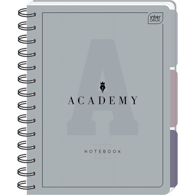Kołozeszyt A4 100k. kratka 90g przekł PP ACADEMY