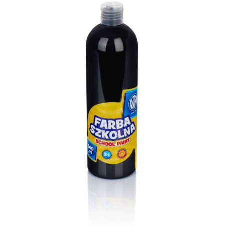 Farba plakatowa szkolna 500ml czarna 83410905 ASTRA