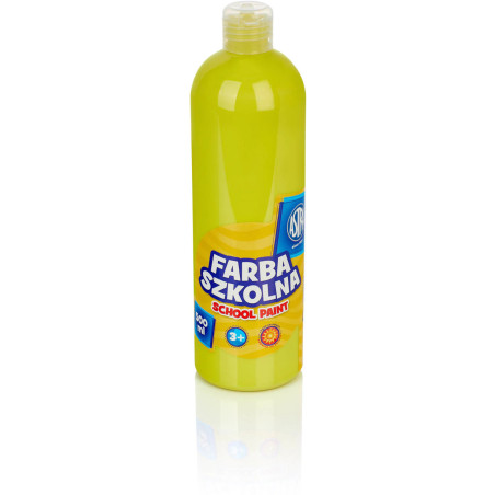 Farba plakatowa szkolna 500ml cytrynowa żółta 301109002 ASTRA