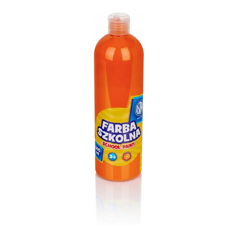 Farba plakatowa w tubkach 500ml szkolna pomarańczowa 301112007 ASTRA