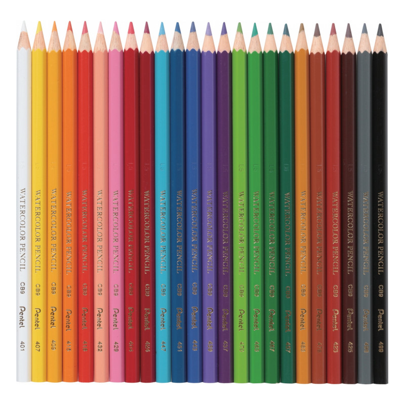 Kredki akwarelowe PENTEL 24 kolory CB9-24