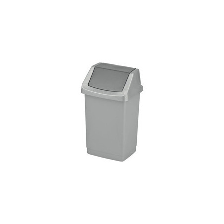 Kosz na śmieci uchylny 50l CURVER CLICK-IT srebrny/grafit 04045-877-65