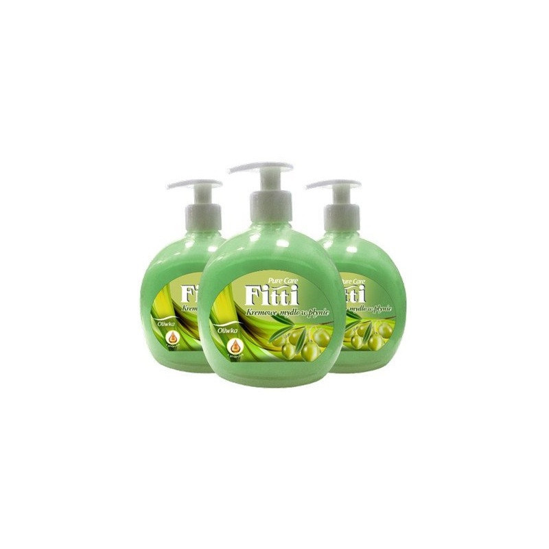 Mydło w płynie z dozownikiem FITTI 500ml oliwka *7539