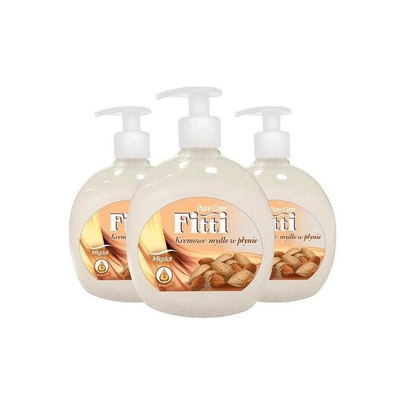 Mydło w płynie z dozownikiem FITTI 500ml migdał *93176